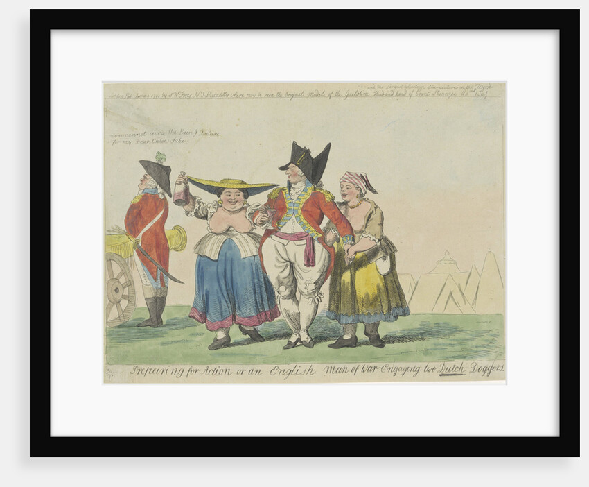 British commander with two Dutch prostitutes by Samuel W. Fores