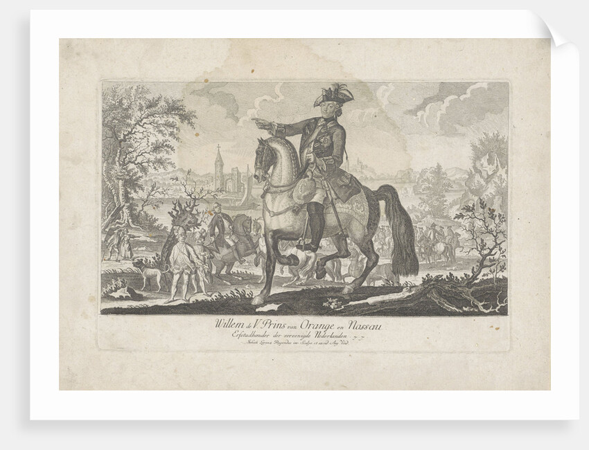 Equestrian Portrait of William V, Prince of Orange-Nassau by Johann Lorenz Rugendas II
