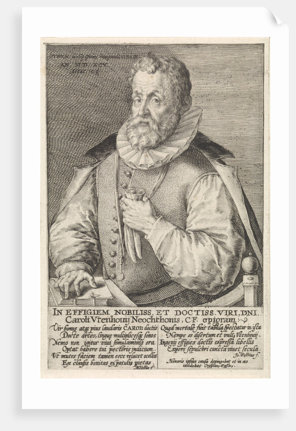 Portrait of Carolus Uten Courts by Crispijn van de Passe I