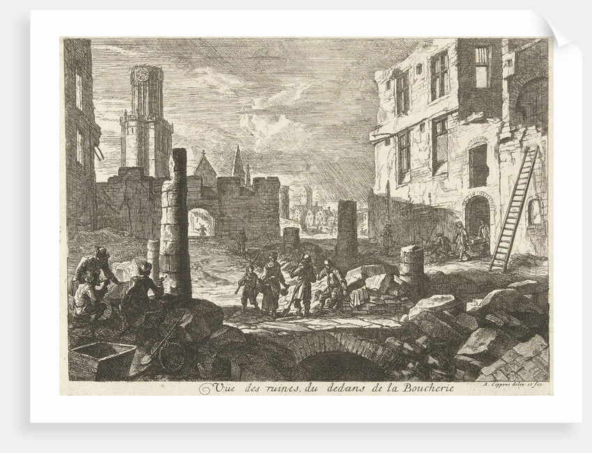 Ruins in Beenhouwersstraat, Brussels by Belgium