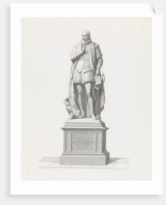 Statue of Prince William I on the Square in The Hague by Edouard Taurel