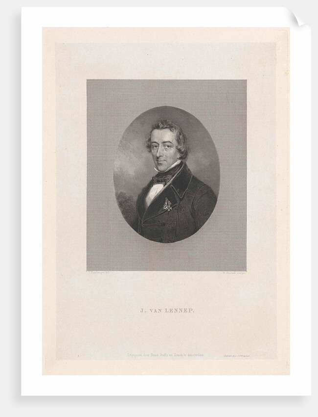 Portrait of Jacob van Lennep by J.F. Brugman