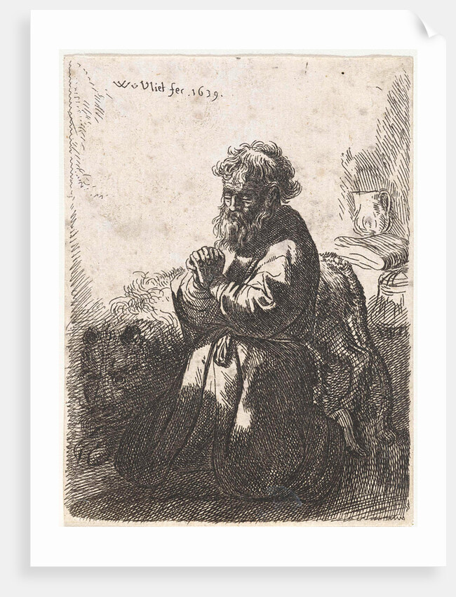 H. Jerome in prayer by Rembrandt Harmensz. van Rijn