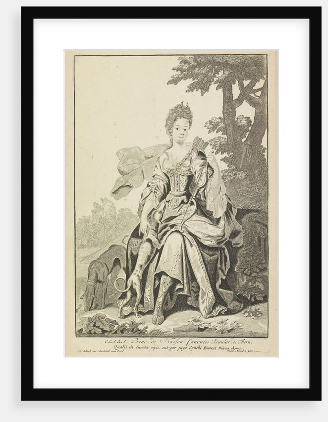 Portrait of Clara Juliana, Countess of Nassau-Siegen by Anonymous