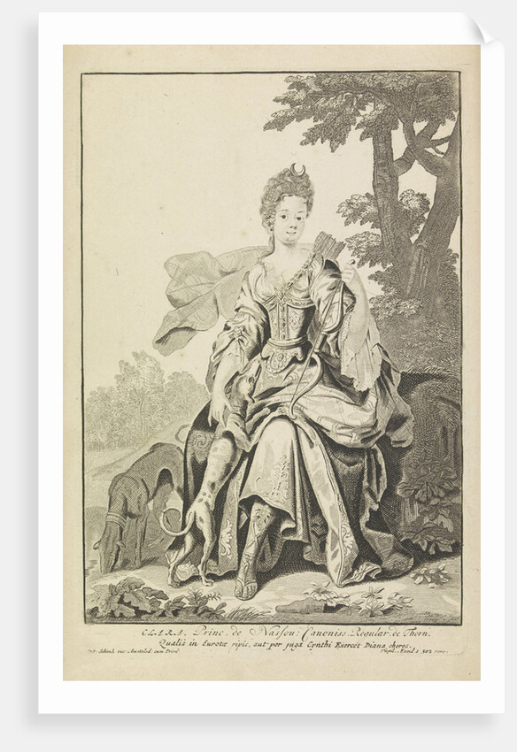 Portrait of Clara Juliana, Countess of Nassau-Siegen by Anonymous