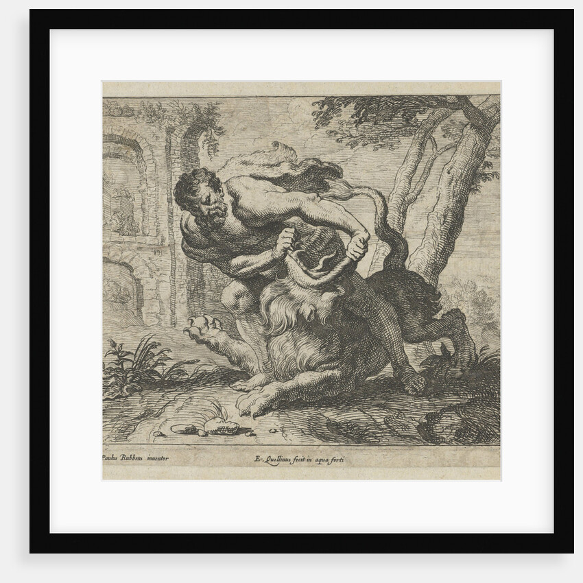 Samson and the lion by Erasmus Quellinus II
