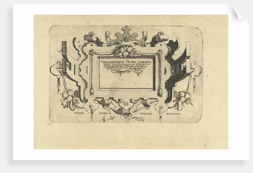 Title Sheet with fruit bunches by Wolter Sweersz Drollich