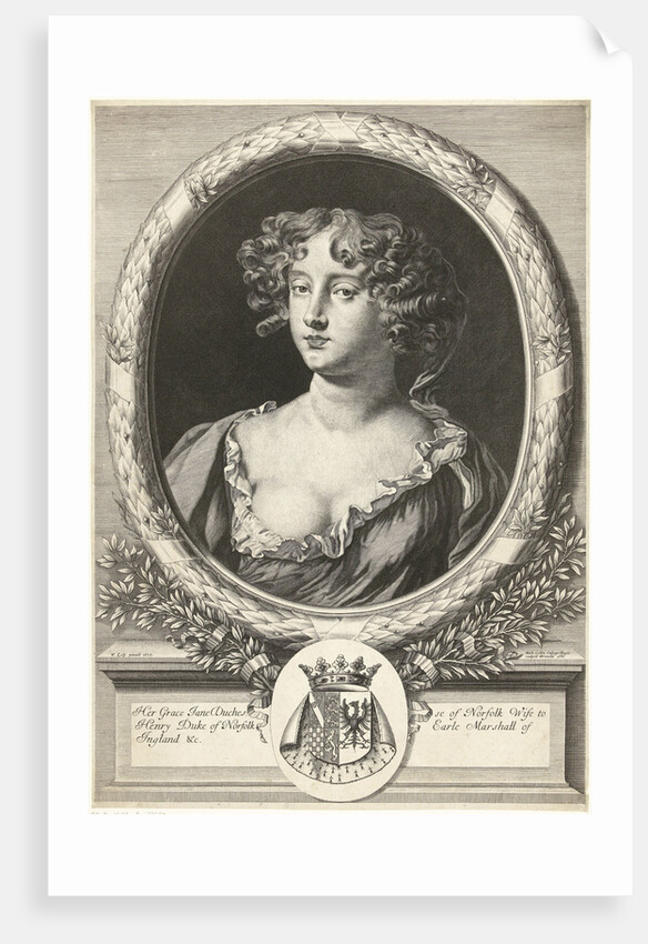 Portrait of Jane Bickerton Duchess of Norfolk by Richard Collin