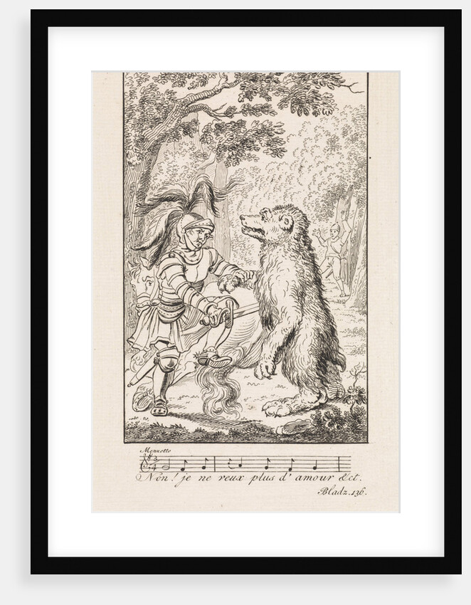 Knight puts a bear down by François Bohn