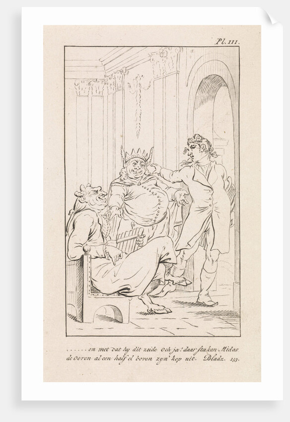 King Midas with donkey ears by François Bohn