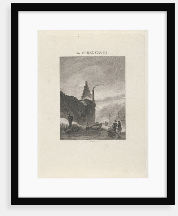 Winter view by Johannes Philippus Lange