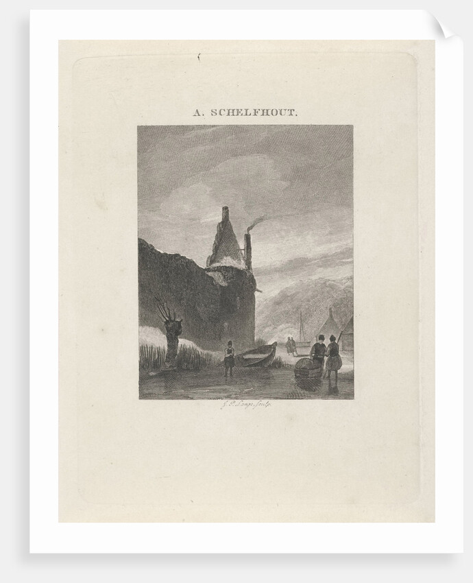 Winter view by Johannes Philippus Lange