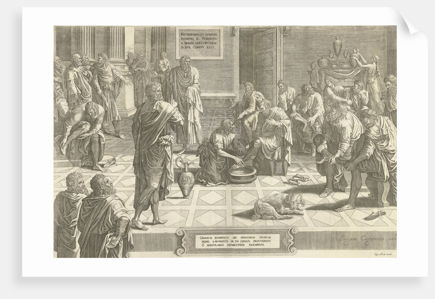 Christ washes the feet of the disciples by Lambert Lombard