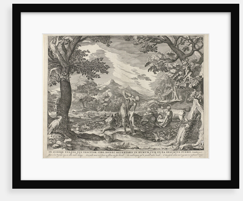 Adam and Eve to work outside the Garden by Abraham Bloemaert
