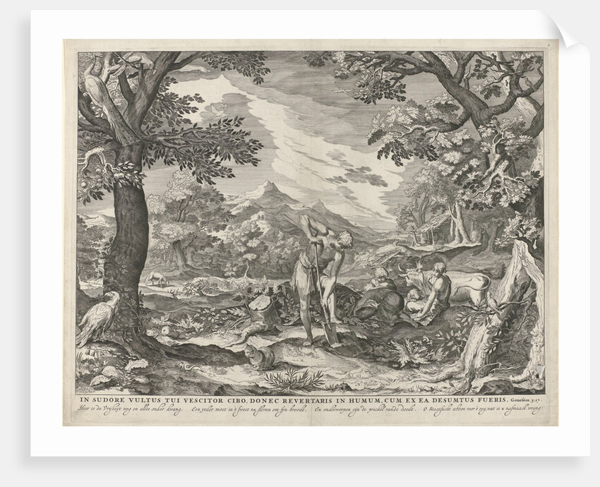 Adam and Eve to work outside the Garden by Abraham Bloemaert