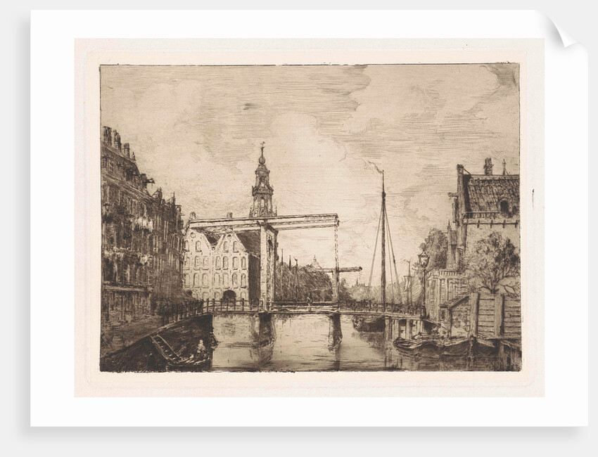 View of the Mark canal in Amsterdam by Frans Schikkinger