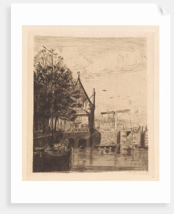 View of the Schreierstoren Amsterdam by Frans Schikkinger