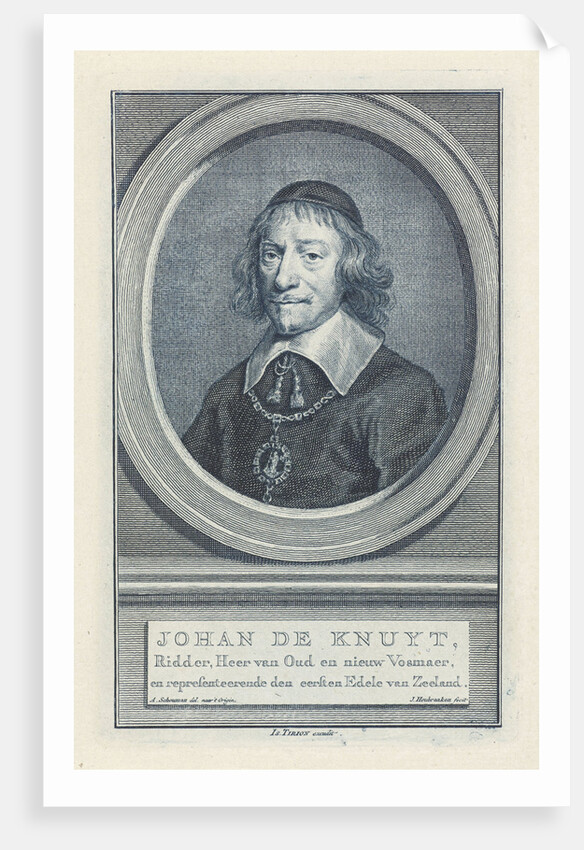 Portrait of Johan de Knuyt by Isaak Tirion