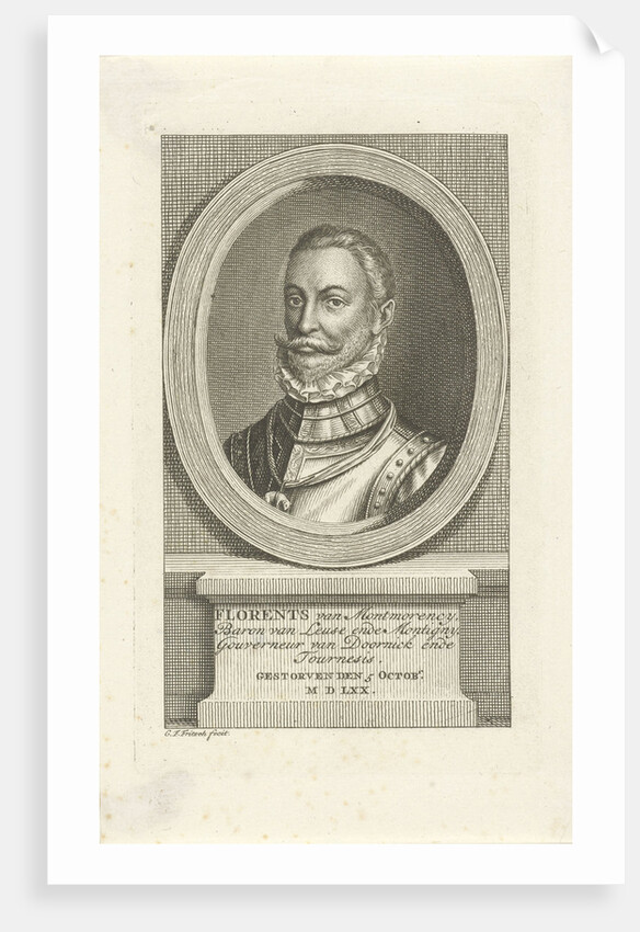 Portrait of Philip de Montmorency, Baron Montigny by Christian Friedrich Fritzsch