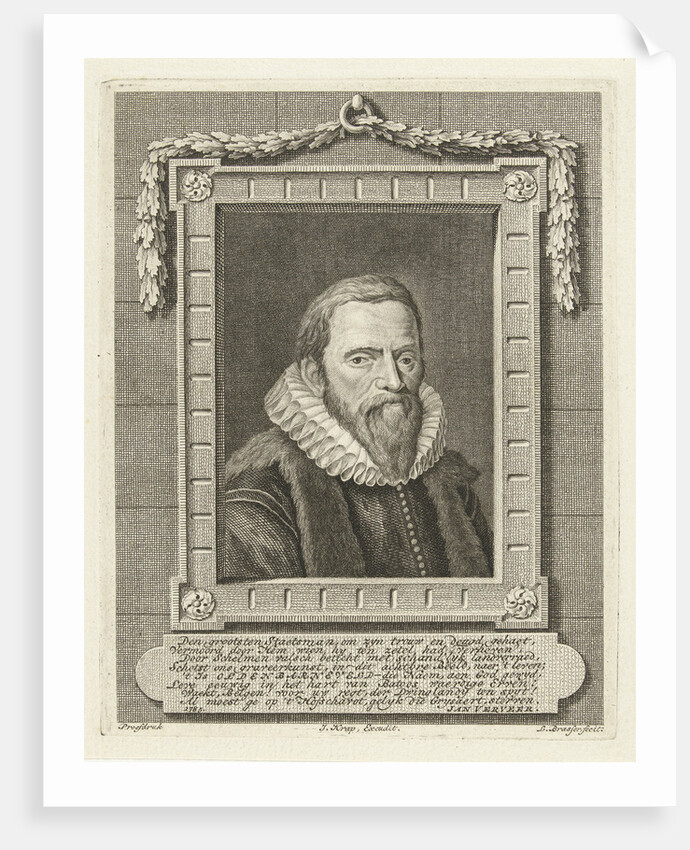 Portrait of Johan van Oldenbarneveld by Jan Krap Az