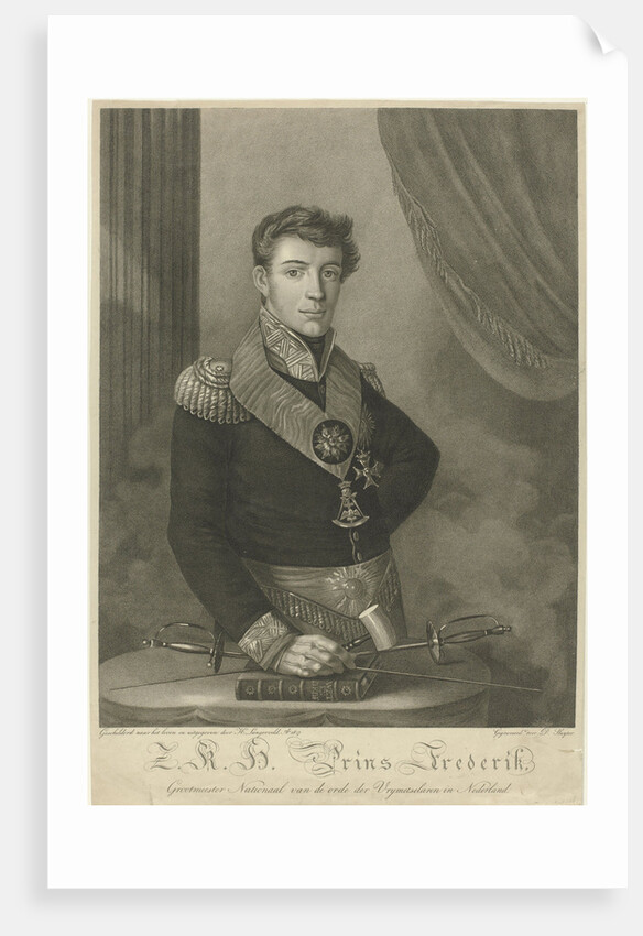 Portrait of Frederick, Prince of the Netherlands by Harmanus Langerveld