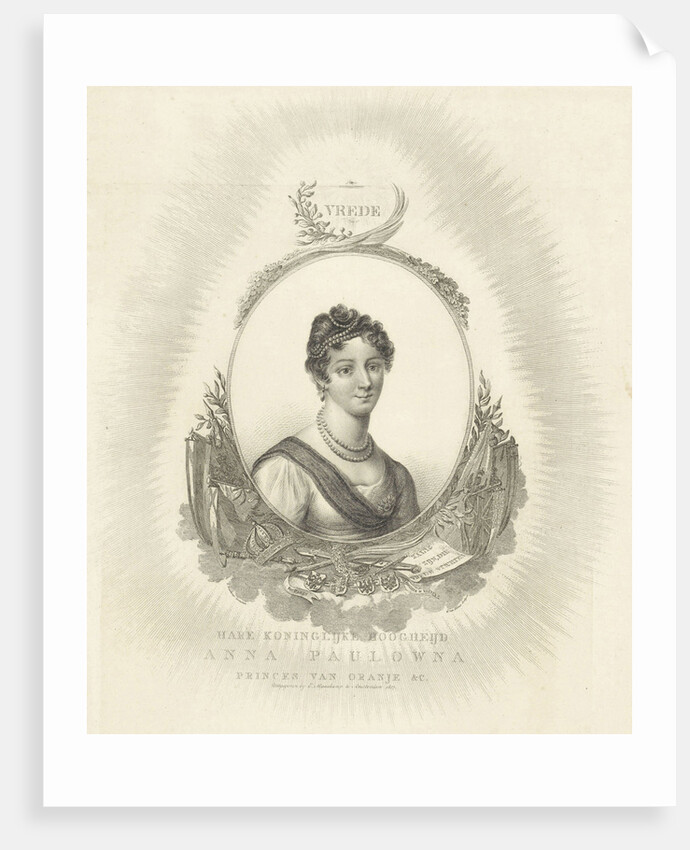 Portrait of Anna Pavlovna Romanowa by Evert Maaskamp