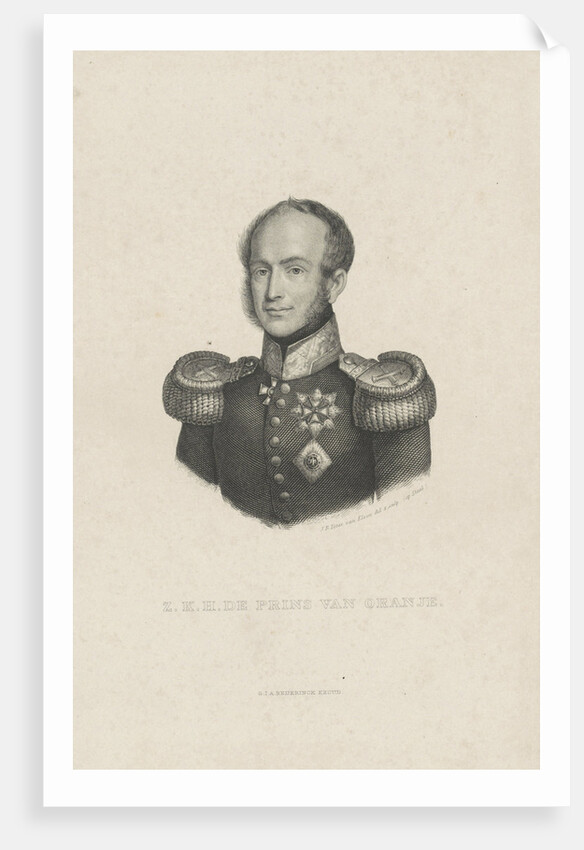 Portrait of William II, King of the Netherlands by Jan Baptist Tetar van Elven