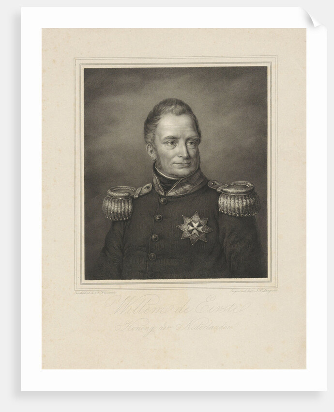 Portrait of Willem I Frederik, King of the Netherlands by Johannes Philippus Lange