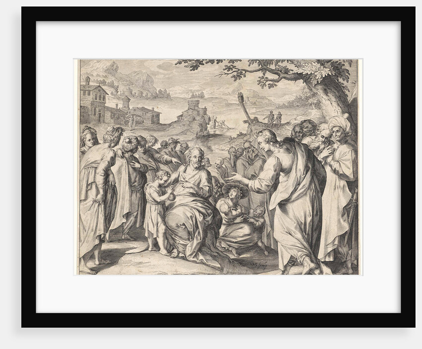 Christ blessing the children by Claes Jansz. Visscher Willem Isaacsz. van Swanenburg II