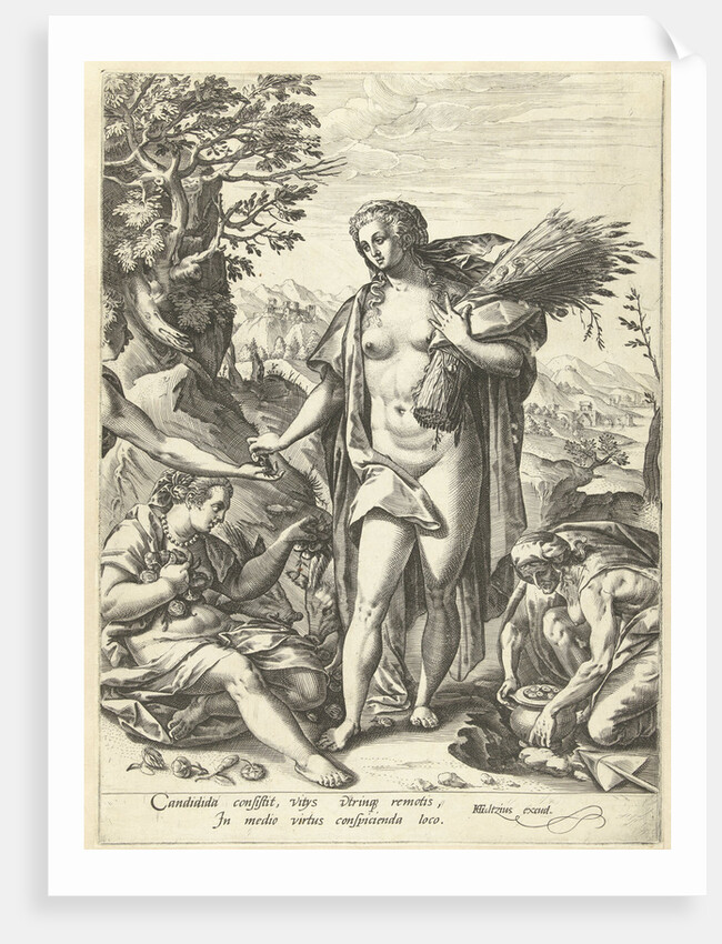 Allegory of charity by Hendrick Goltzius