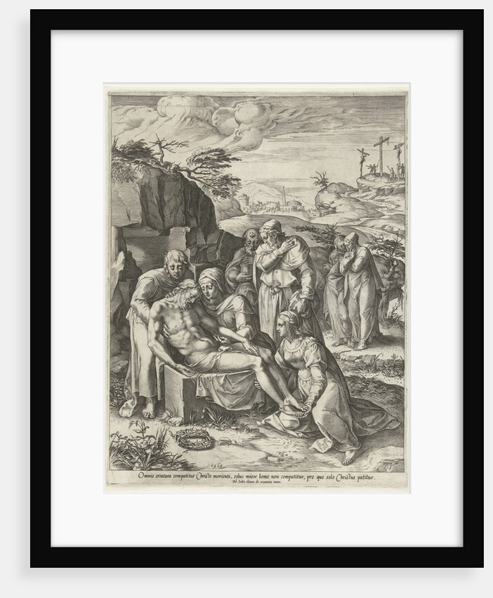 Entombment of Christ by Cornelis Cort