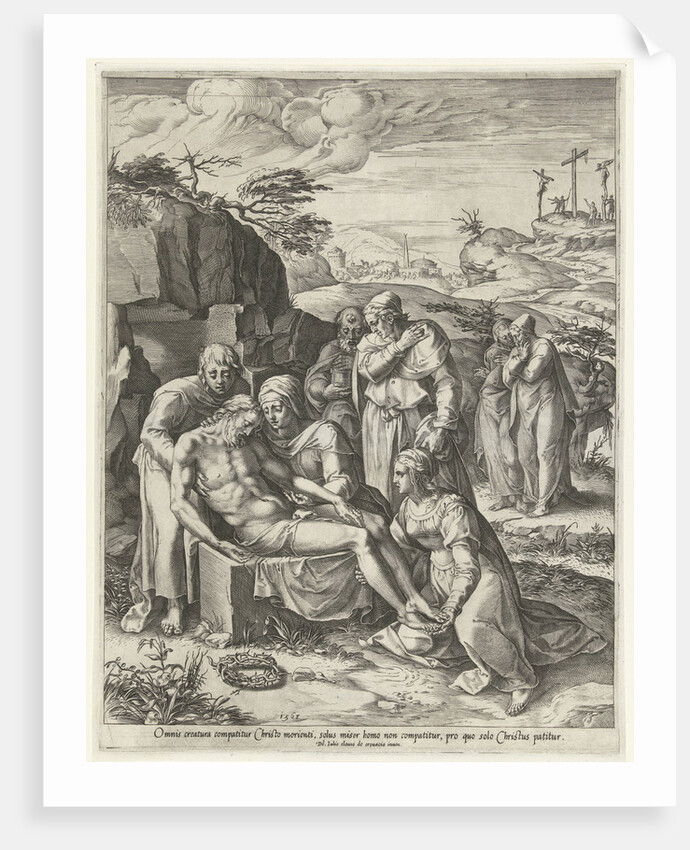Entombment of Christ by Cornelis Cort