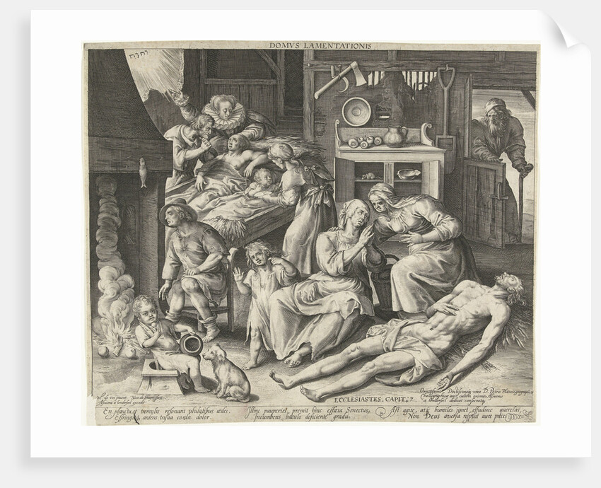 A house full of mourning by Petrus Plancius