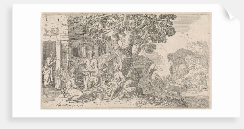 Abraham and the angels by Claes Moeyaert