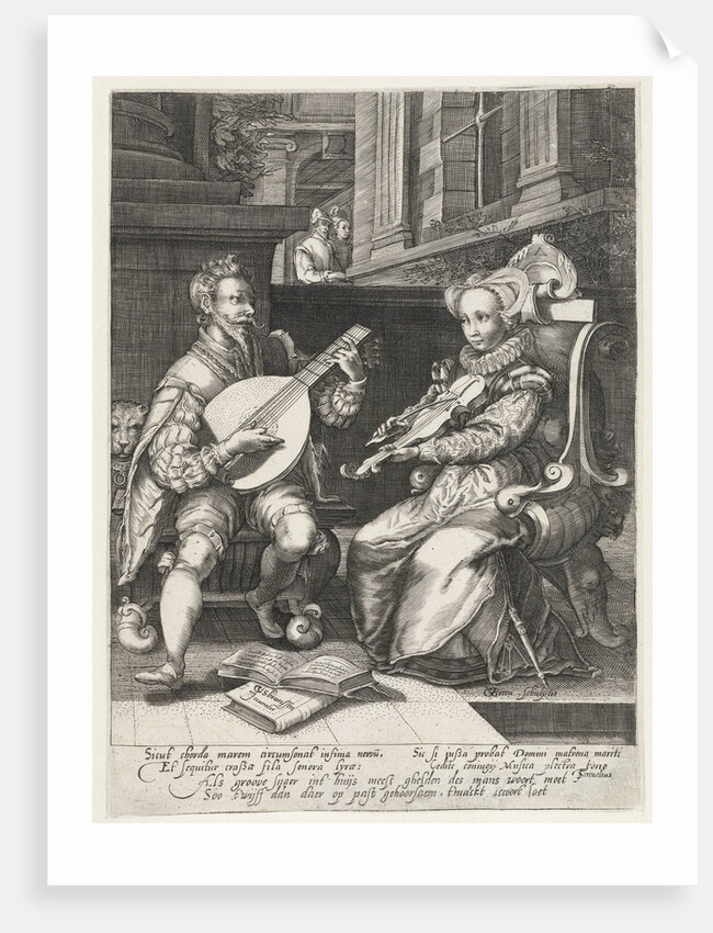 Allegory of marriage by Theodorus Schrevelius