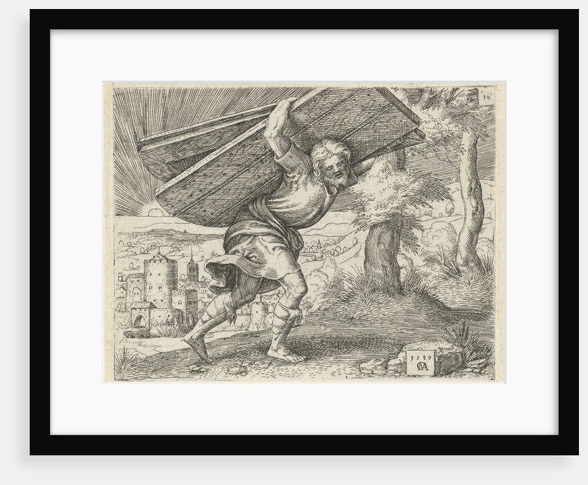 Samson carrying the gates of Gaza by Cornelis Massijs