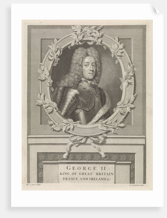 Portrait of George Augustus II of Great Britain by Matthijs van Marebeek