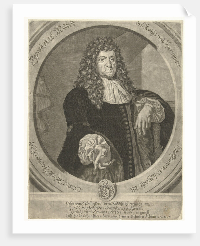 Portrait of Theophilus Milich at the age of 72 by Pieter van den Berge