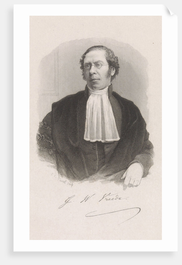 Portrait of the Utrecht Professor George Willem Vreede by Edouard Taurel