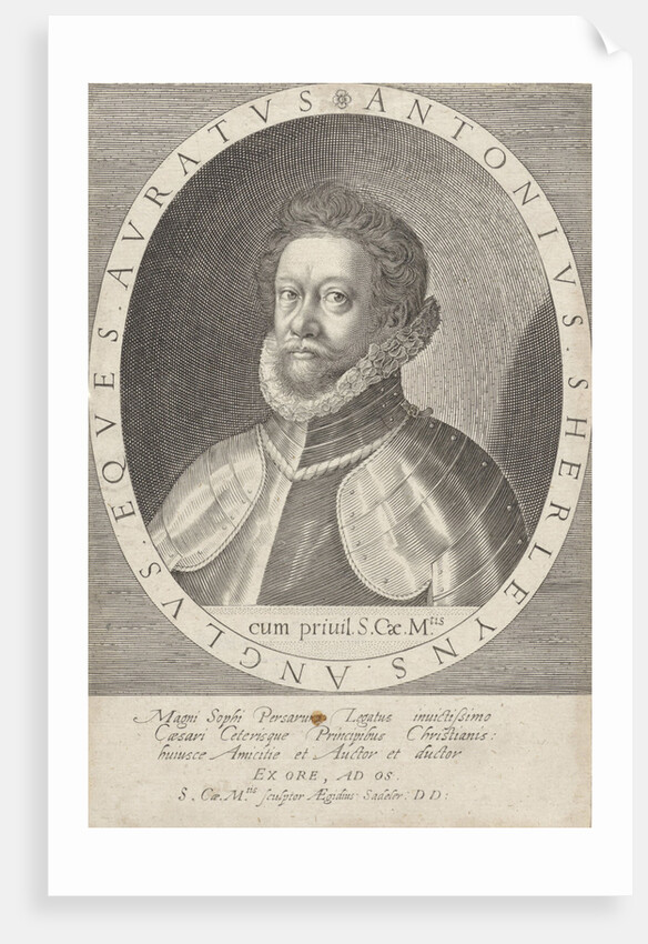 Portrait of Anton Shirley by Aegidius Sadeler