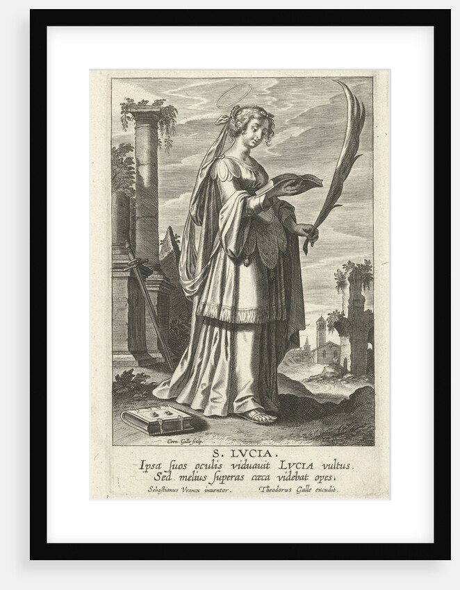 H Lucia by Theodoor Galle