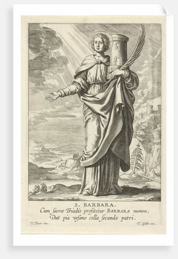 Saint Barbara by Theodoor Galle