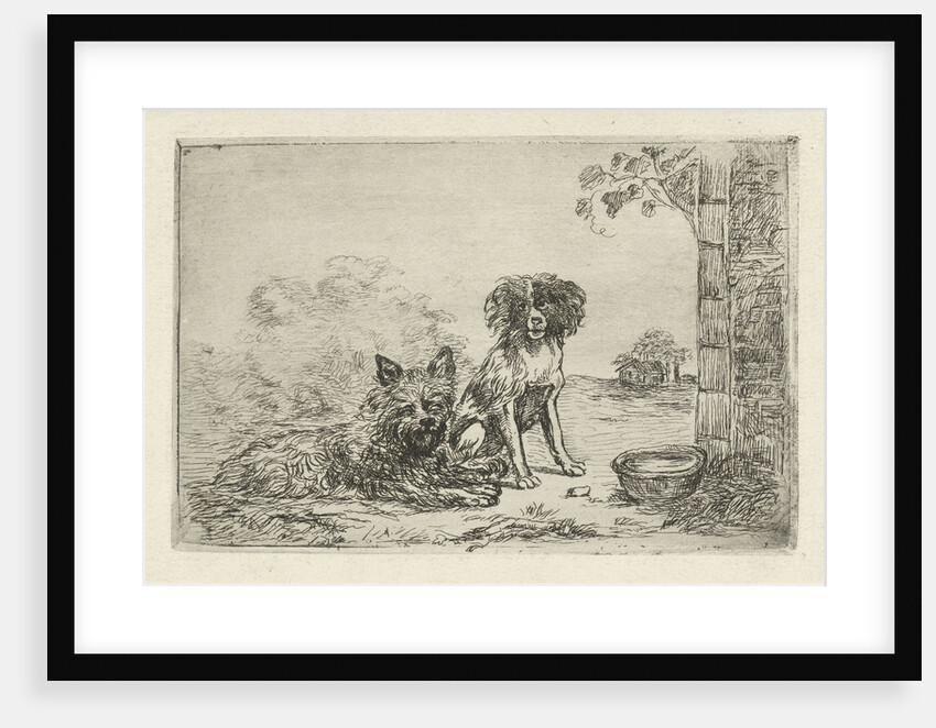 Two dogs by David van der Kellen II