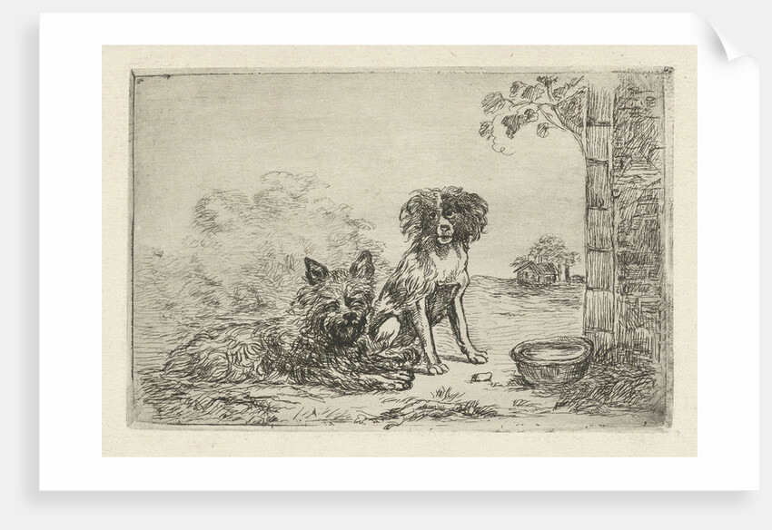 Two dogs by David van der Kellen II