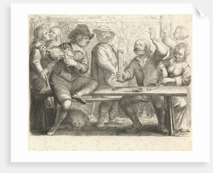 Musicians and drinking in a tavern by Jan Miense Molenaer