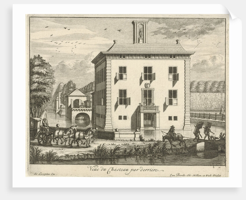 Back of castle Gunterstein, Breukelen by Jaques Le Moine de l’Espine