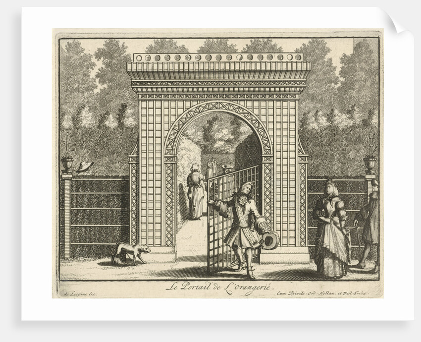 Gate of the orangery at castle Gunterstein, Breukelen The Netherlands by Jaques Le Moine de l'Espine