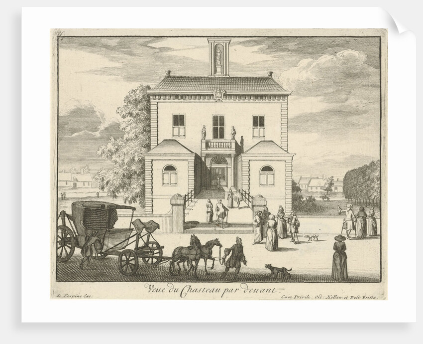 Front of castle Gunterstein, Breukelen by Jaques Le Moine de l’Espine