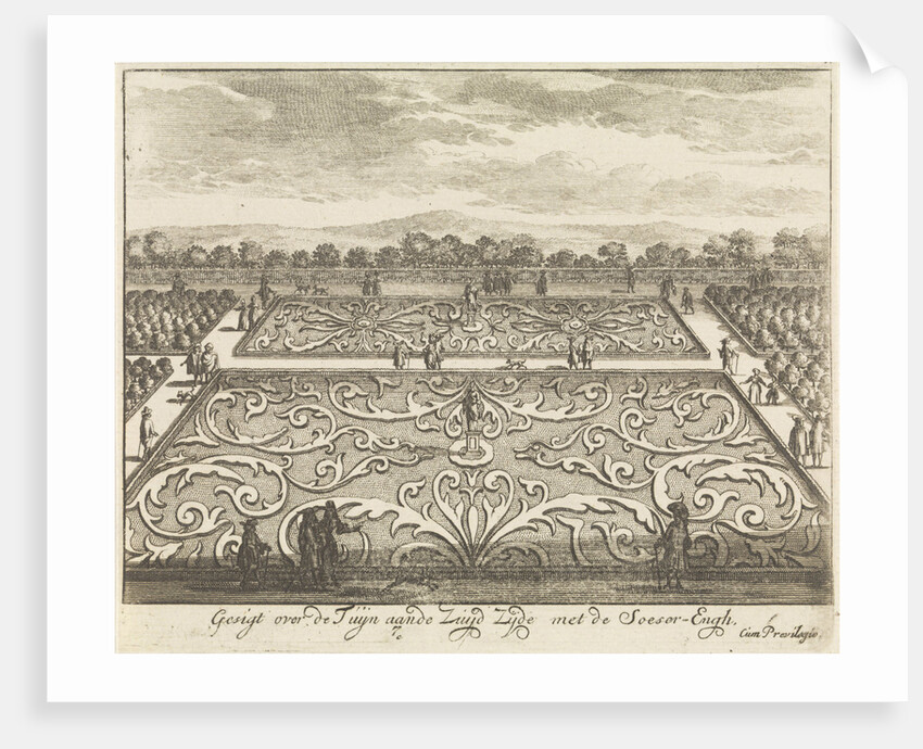 Garden on the south side of Soestdijk Palace by Anonymous