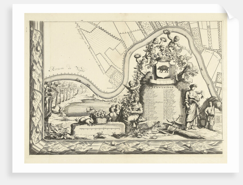 Map of the heerlijkheid Maarsseveen by Philibert Bouttats